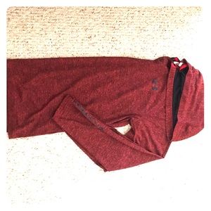 Under armour hooded workout shirt